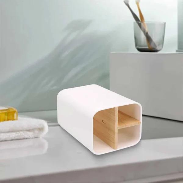Bamboo Toothbrush Holder for Bathroom