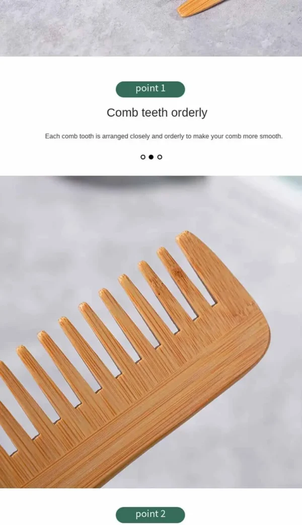 Bamboo Wide Tooth Hair Comb