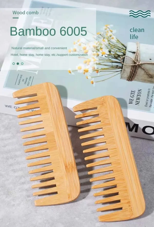 Bamboo Wide Tooth Hair Comb