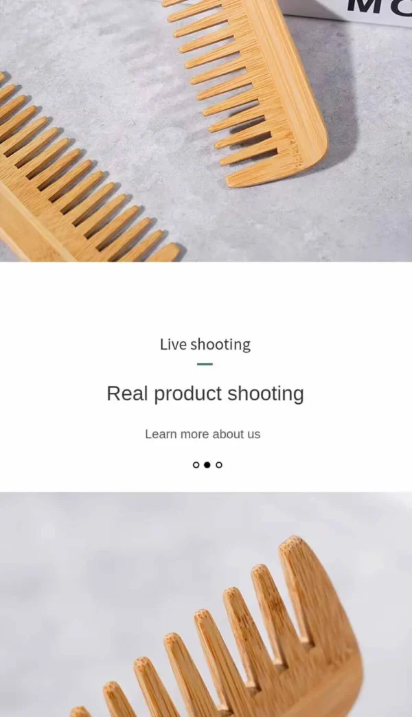 Bamboo Wide Tooth Hair Comb