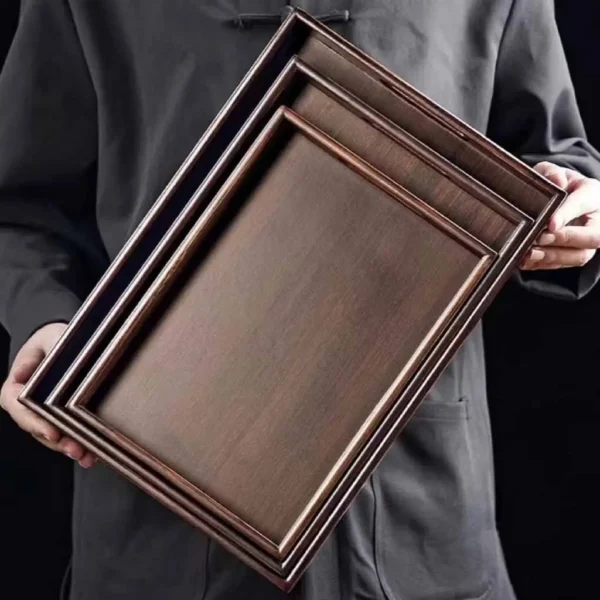Bamboo Wooden Rectangular Storage Trays5